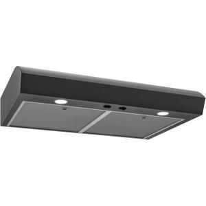 imageBroanNuTone MTR1303BLS 30Inch Under Cabinet Range Hood Energy Star 350 Max Blower CFM Black Stainless Steel Stainless