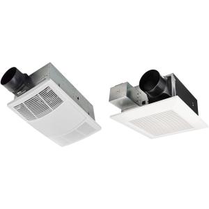 imageBroanNuTone NonLit PowerHeat Bathroom Exhaust Fan and Heater 80 CFM 15 Sones White80 CFM