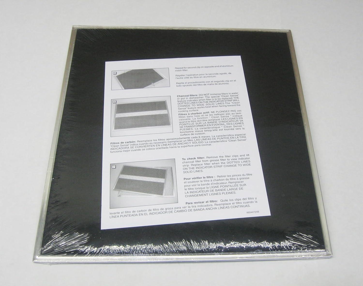 imageBroanNuTone Ductless Charcoal Replacement Filters Xd for 36 in AVSF1 and AHDA1 Range Hoods 2Pack S97020467