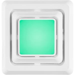 imageBroanNuTone FG800RGBS Genuine Replacement Cover Bath Fan Not Included with ChromaComfort LED Light and Sensonic Bluetooth Speaker Fits Select Bathroom Fan ModelsLED CoverGrille