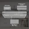 imageAlta 30Inch 350 MAX Blower CFM 15 Sones Stainless Steel Range Hood