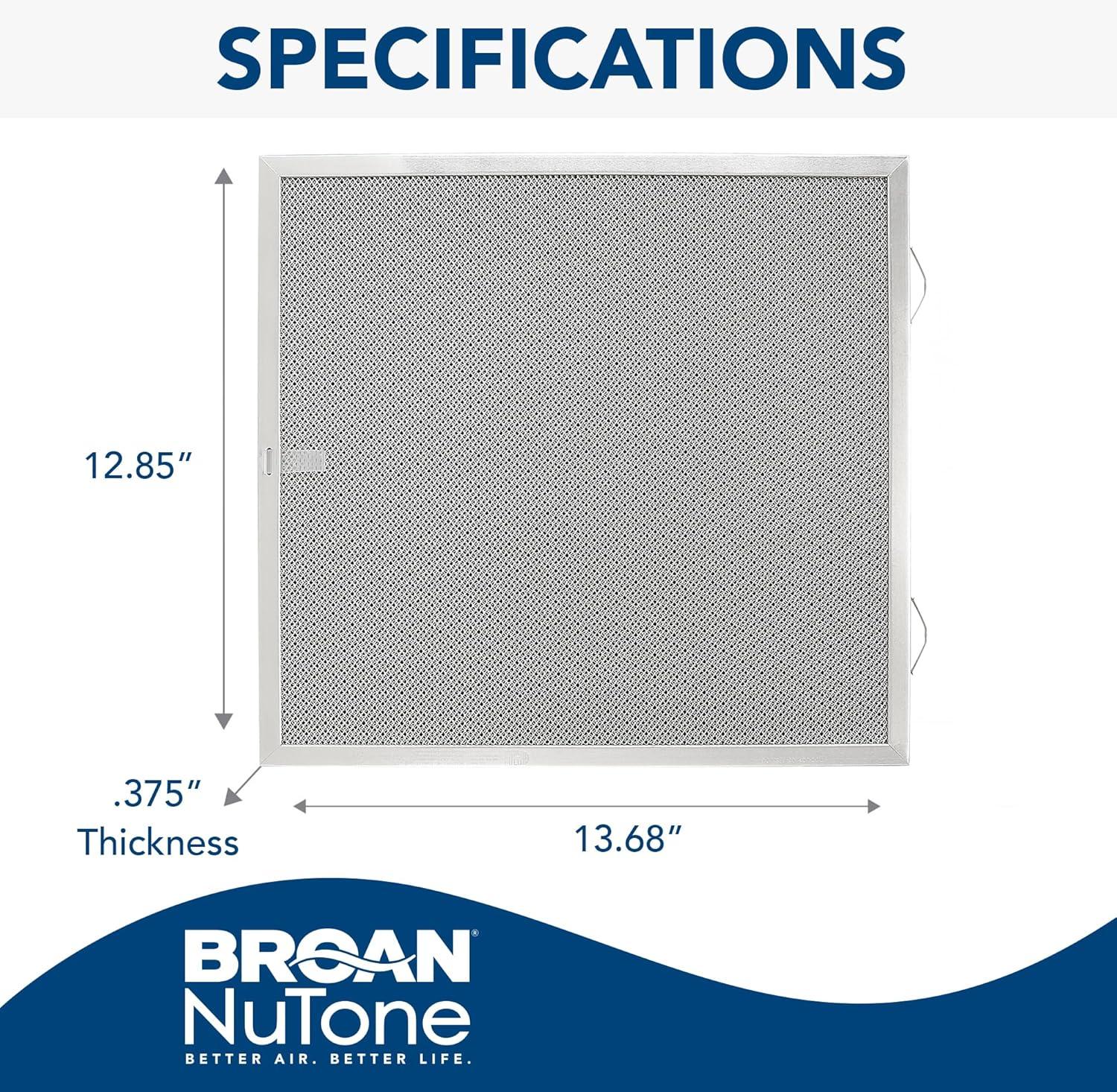 imageBroanNuTone HPF1 Replacement Charcoal Filter XA for Ductless Range Hoods Carbon Air Filter Charcoal Air Filter for Kitchen Pack of 4
