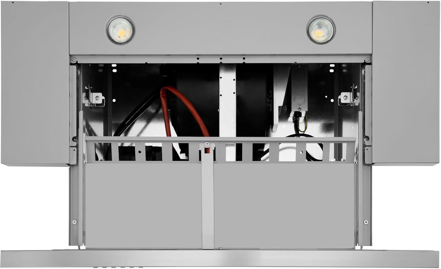 imageBroan Elite 36inch Slideout Range Hood 400 Max Blower CFM Stainless Steel