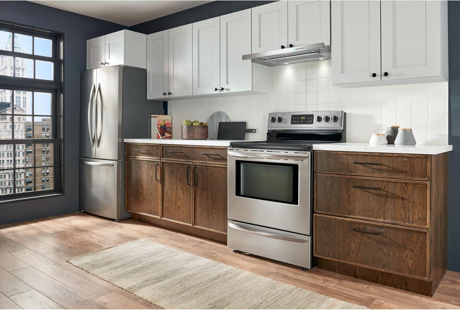 imageBroan Elite 36inch Slideout Range Hood 400 Max Blower CFM Stainless Steel