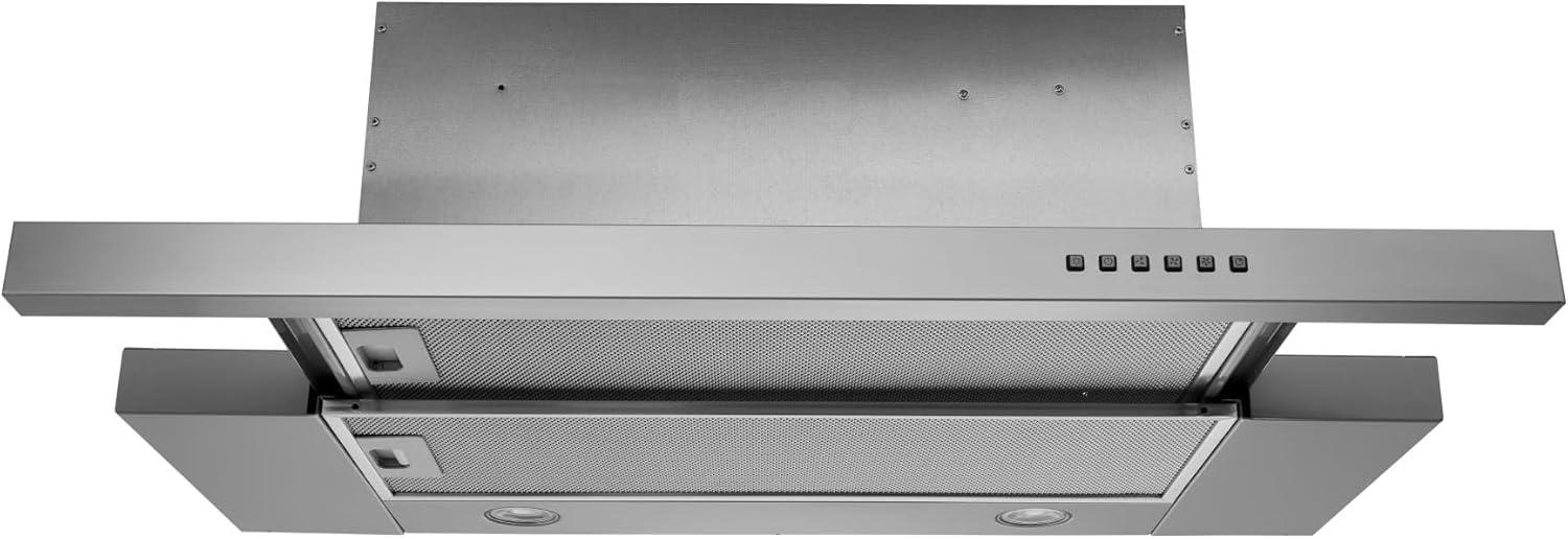 imageBroan Elite 36inch Slideout Range Hood 400 Max Blower CFM Stainless Steel