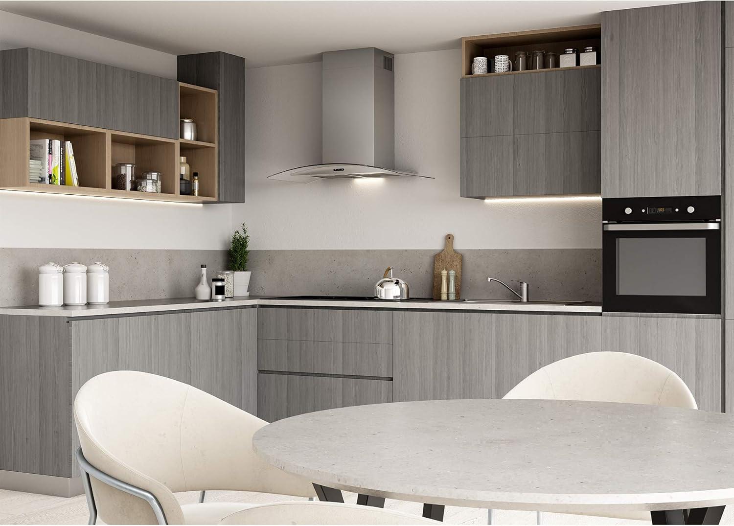 imageBroanNuTone 30inch WallMount Convertible ChimneyStyle Range Hood with 3Speed Exhaust Fan and Light 460 Max Blower CFM Stainless SteelStainless Steel