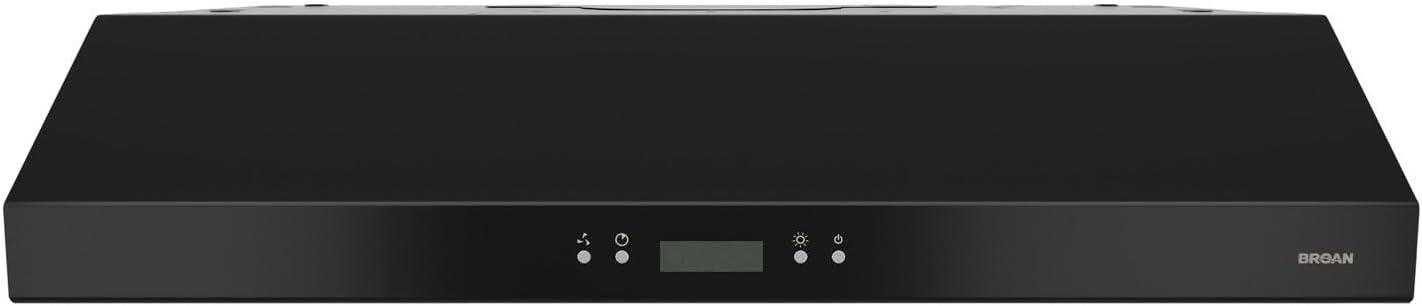 imageBroanNuTone BCDJ130WH Glacier 30inch UnderCabinet 4Way Convertible Range Hood with 3Speed Exhaust Fan and Light WhiteBlack