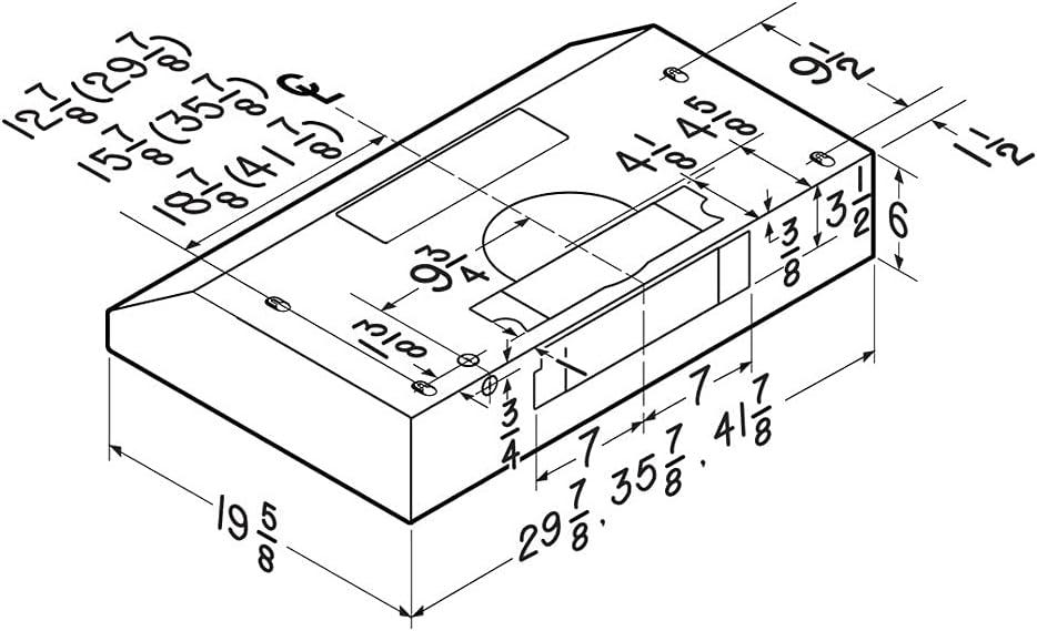 imageBroanNuTone BCDJ130WH Glacier 30inch UnderCabinet 4Way Convertible Range Hood with 3Speed Exhaust Fan and Light WhiteStainless Steel