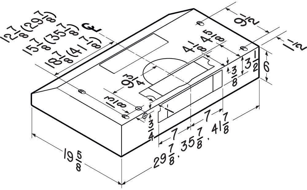 imageBroanNuTone BCDJ130WH Glacier 30inch UnderCabinet 4Way Convertible Range Hood with 3Speed Exhaust Fan and Light WhiteWhite