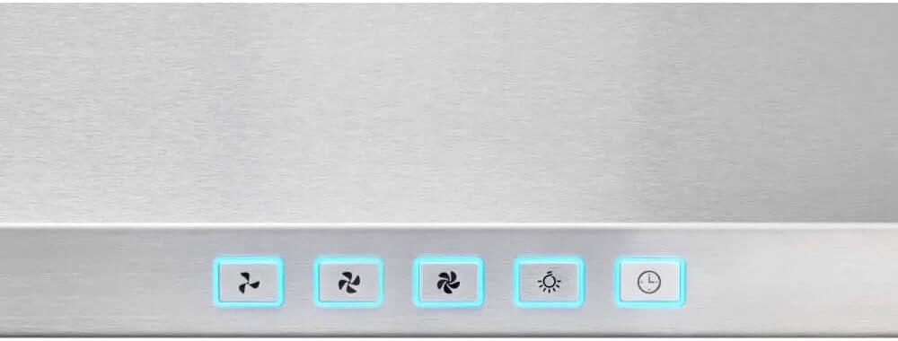 imageBroanNuTone BWP2364SS Convertible WallMount LED Lights Pyramidal Chimney Range Hood 36Inch Stainless Steel