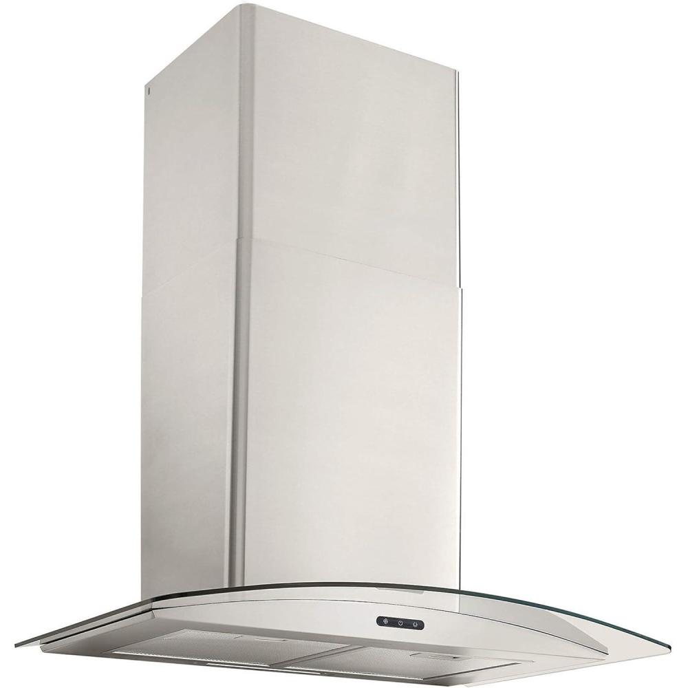 imageBroanNuTone 30inch WallMount Convertible ChimneyStyle Range Hood with 3Speed Exhaust Fan and Light 460 Max Blower CFM Stainless SteelStainless Steel