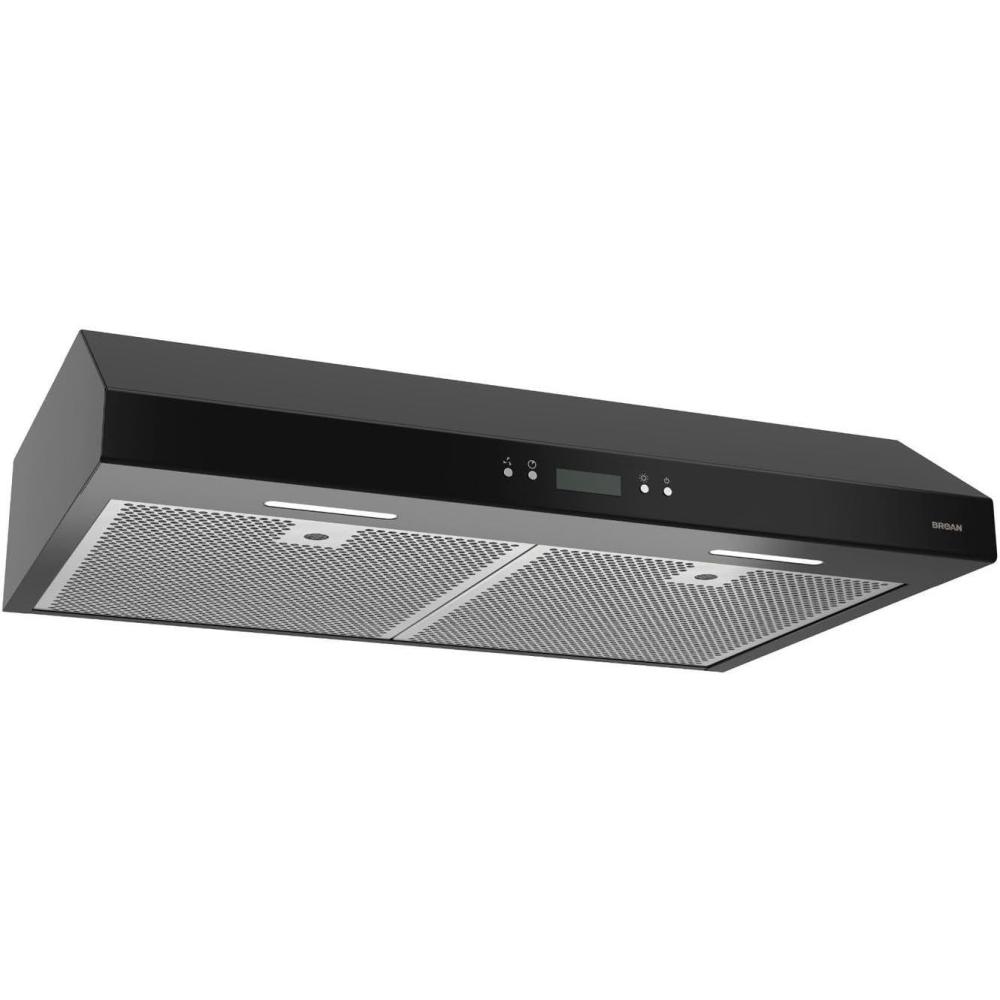 imageBroanNuTone BCDJ130WH Glacier 30inch UnderCabinet 4Way Convertible Range Hood with 3Speed Exhaust Fan and Light WhiteBlack