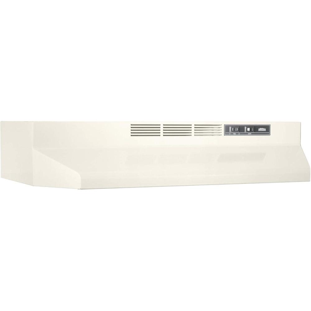 imageBroanNuTone BUEZ130WW NonDucted Ductless Range Hood with Lights Exhaust Fan for Under Cabinet 30Inch WhiteBiscuit