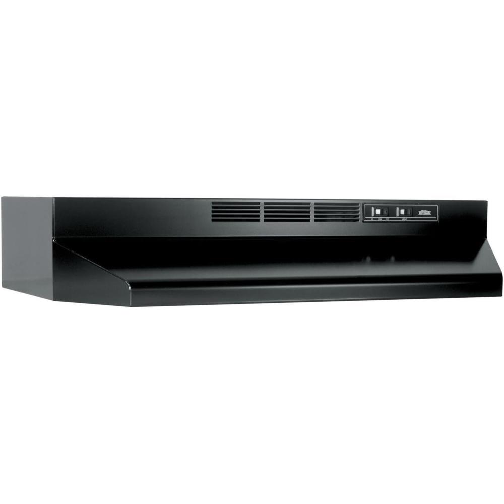 imageBroanNuTone BUEZ130WW NonDucted Ductless Range Hood with Lights Exhaust Fan for Under Cabinet 30Inch WhiteBlack