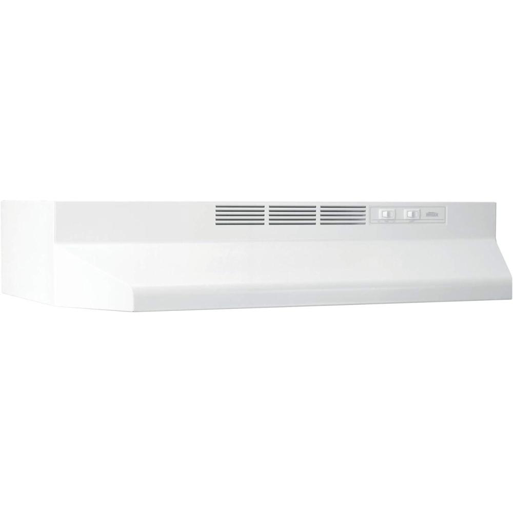imageBroanNuTone BUEZ130WW NonDucted Ductless Range Hood with Lights Exhaust Fan for Under Cabinet 30Inch WhiteWhite