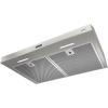 imageBroanNuTone BCDJ130WH Glacier 30inch UnderCabinet 4Way Convertible Range Hood with 3Speed Exhaust Fan and Light WhiteStainless Steel