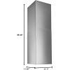 imageBroanNuTone EIT1366SS EIT1 Range Hood Stainless SteelOPTIONAL FLUE EXTENSION