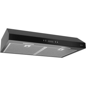 imageBroanNuTone BCDJ130WH Glacier 30inch UnderCabinet 4Way Convertible Range Hood with 3Speed Exhaust Fan and Light WhiteBlack