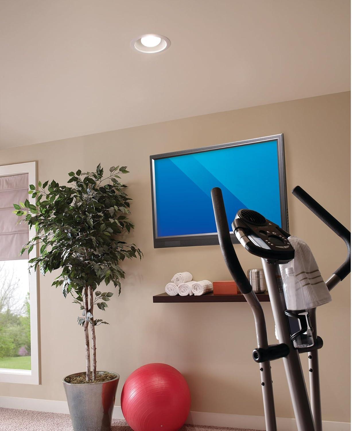 imageBroanNuTone 744 Recessed Light Ventilation Fan 70 CFM 15 Sones WhiteIncandescent Light