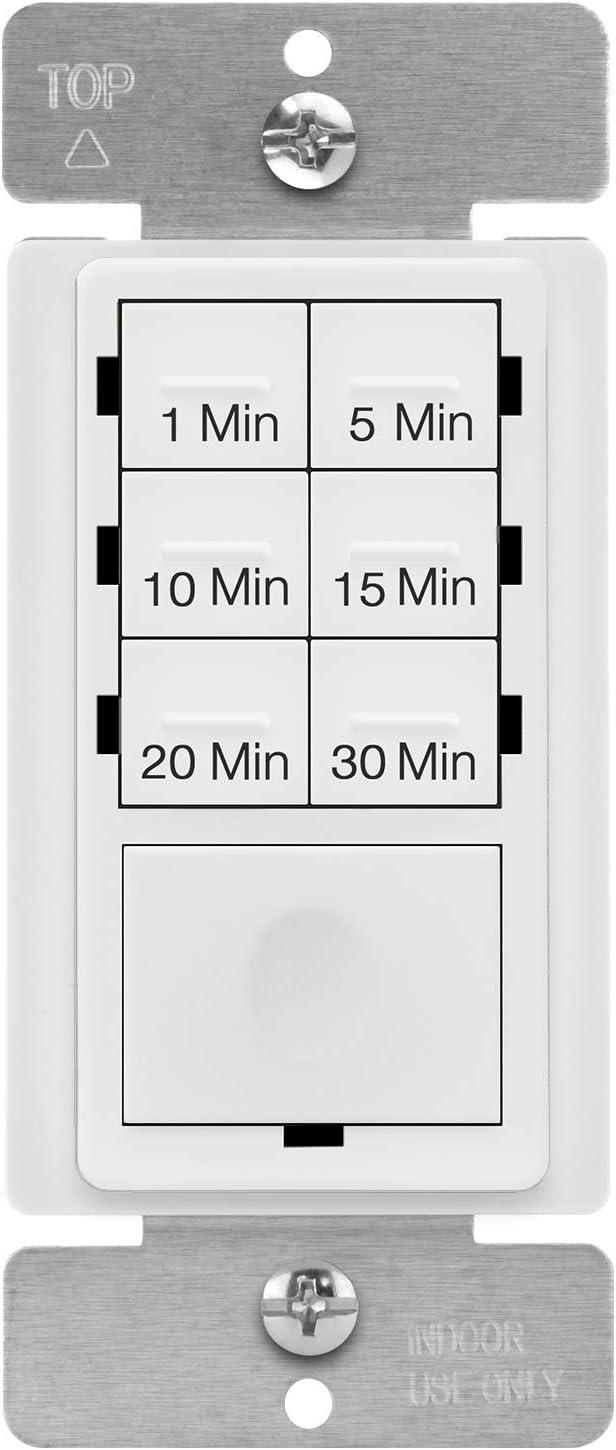 imageBroanNuTone PowerHeat Bathroom Exhaust Fan Heater Light and Enerlites Countdown Timer Switch BundleLED