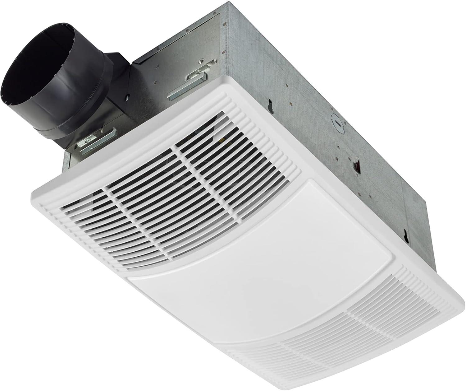 imageBroanNuTone PowerHeat Bathroom Exhaust Fan Heater and LED Light Combination 80 CFM NonLit PowerHeat Bathroom Exhaust Fan and Heater 80 CFMNo Light