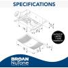 imageBroanNuTone PowerHeat Bathroom Exhaust Fan Heater and LED Light Combination 80 CFM NonLit PowerHeat Bathroom Exhaust Fan and Heater 80 CFMNo Light