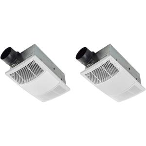 imageBroanNuTone PowerHeat Bathroom Exhaust Fan Heater and LED Light Combination 80 CFM NonLit PowerHeat Bathroom Exhaust Fan and Heater 80 CFMNo Light