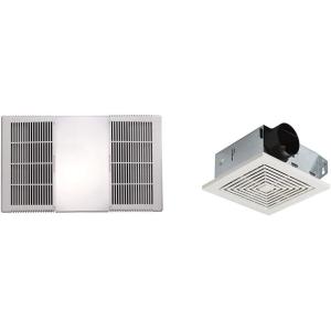 imageBroanNutone 668RP Ceiling Bathroom Exhaust Fan and Light Combo 100Watt Incandescent Lighting 40 Sones 70 CFM  WhiteFan and Light Combo  Fan  70 CFM
