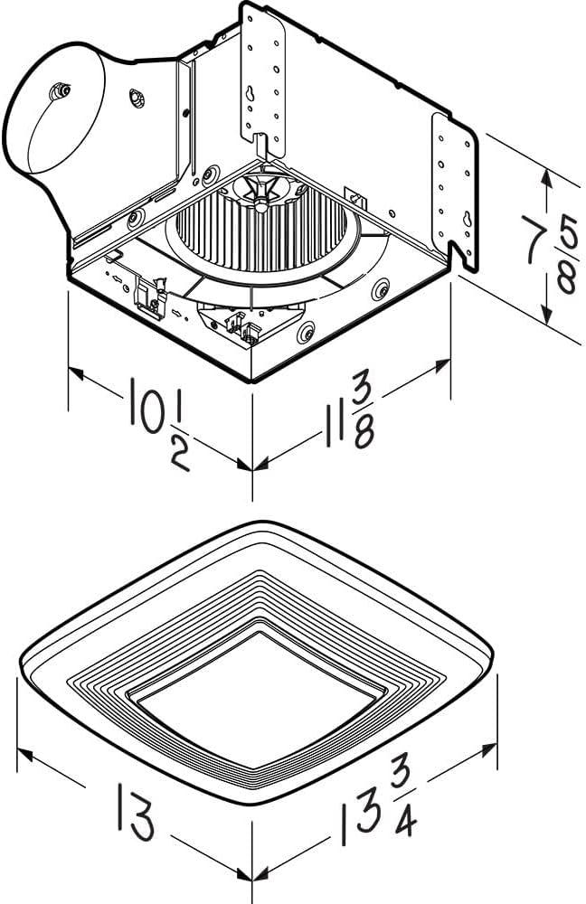 imageBroan QT130LE  Exhaust Fans Ventilation