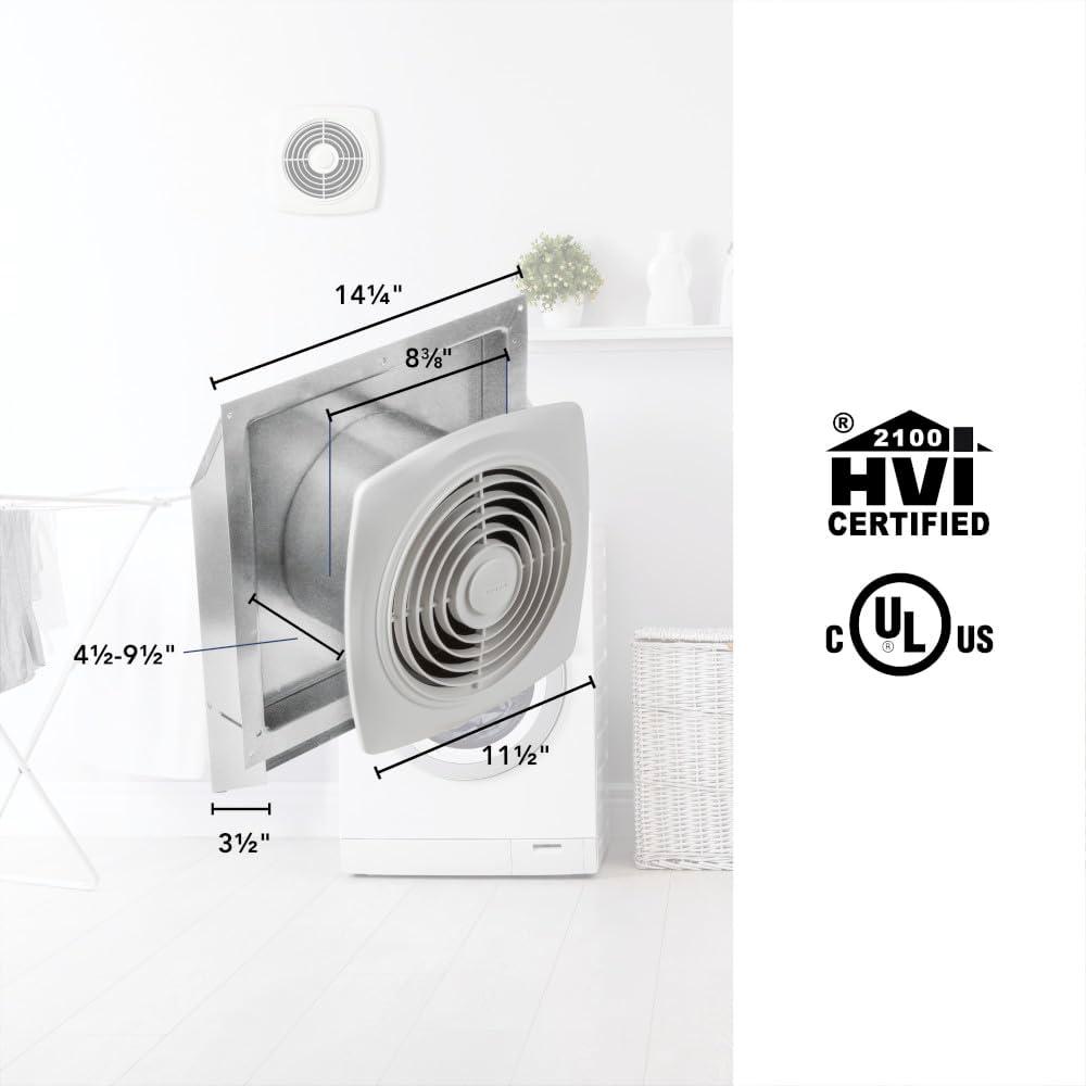 imageBroanNuTone 509 ThroughtheWall Ventilation Fan White Cover 200 CFM 85 Sones 8quotFan  200 CFM