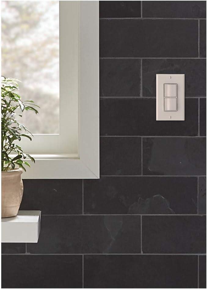 imageBroanNuTone P3RW ThreeRocker Switch for Bathroom Exhaust Fan White Wall Control Knob2 Switch