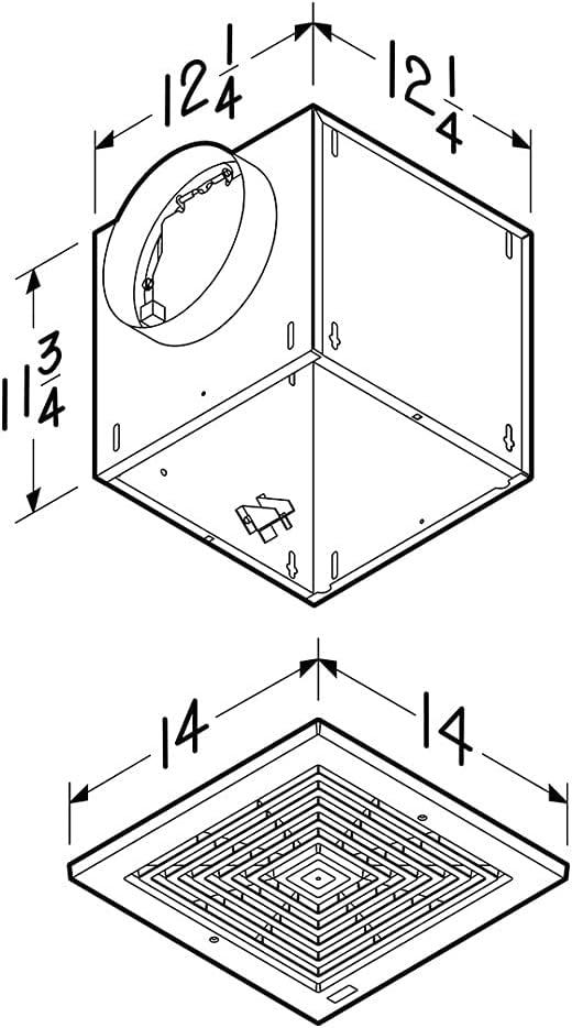 imageBroanNuTone Ventilator Fan 259 CFM 22Sones 120 V WhiteL250210 CFM