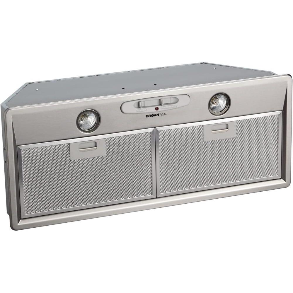 imageBroanNutone RMP17004 Elite Custom Power Pack for External Blower with Light Exhaust Fan for Kitchen Stainless Steel 90 Sones 400 CFM 276quotCustom Power Pack