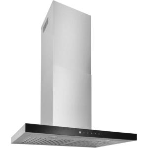 imageBroanNuTone BWT1304SS TStyle Range LED Lighting Convertible WallMount Kitchen Chimney Vent Hood 30Inch Stainless SteelStainless Steel with Black Glass