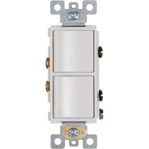 imageBroanNuTone P3RW ThreeRocker Switch for Bathroom Exhaust Fan White Wall Control Knob2 Switch