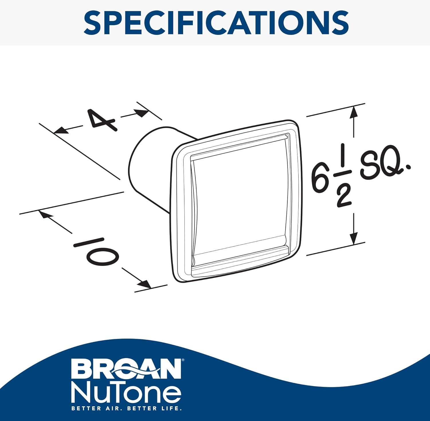imageBroanNuTone WVK2A Flexible Wall Ducting Kit for Ventilation Fans Exhaust Fan 9Piece Duct Kit 4InchModern