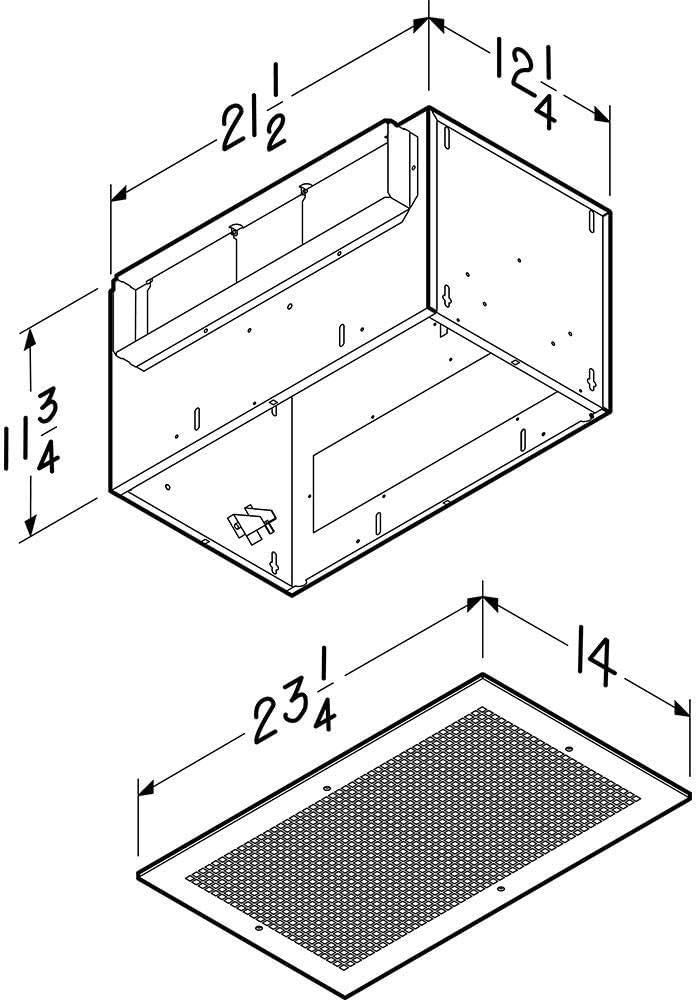 imageBroanNutone L700 High Capacity Ventilator Fan Commercial Exhaust Fan 47 Sones 701 CFM  White Large434 CFM