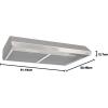imageBroan BKDB130SS Sahale Range Hood with LED Light Stainless Steel 30inchStainless Steel