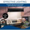 imageBroanNuTone BUEZ030WW Economy 30inch UnderCabinet Easy Install Convertible Range Hood with 2Speed Exhaust Fan and Light WhiteBlack