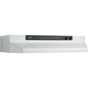 imageBroanNuTone 462423 24inch UnderCabinet 4Way Convertible Range Hood with InfiniteSpeed Exhaust Fan and Light BlackWhite