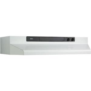 imageBroanNuTone 462423 24inch UnderCabinet 4Way Convertible Range Hood with InfiniteSpeed Exhaust Fan and Light BlackWhite with Black Controls