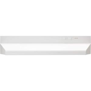 imageBroanNuTone BUEZ030WW Economy 30inch UnderCabinet Easy Install Convertible Range Hood with 2Speed Exhaust Fan and Light WhiteWhite