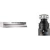 imageBroanNuTone 413004 NonDucted Ductless Range Hood with Lights Exhaust Fan for Under Cabinet ampamp InSinkErator Badger 5 Garbage Disposal Standard Series 12 HP Continuous Feed Food Waste Disposer
