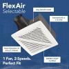 imageBroanNuTone FlexAir Selectable Bathroom Exhaust Fan 80110 CFM