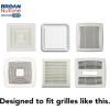 imageBroanNuTone RCM700 Magnetic Universal CleanCover Bath Fan Replacement Grille