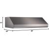 imageBroan Elite E64E36SS 36 UnderCabinet Canopy Range Hood with External Blower Options Variable Speed Control and Baffle Filters in Stainless Steel Blowers Sold