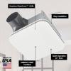 imageBroanNuTone Bathroom Exhaust Fan  Easy Retrofit Without Attic Access UltraQuiet 1 Sones 110 CFM ENERGY STAR Certified Made in USA Moisture amp Odor Control with EasyClean Grille110 CFM