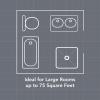 imageBroanNuTone Bathroom Exhaust Fan  Easy Retrofit Without Attic Access UltraQuiet 1 Sones 110 CFM ENERGY STAR Certified Made in USA Moisture amp Odor Control with EasyClean Grille80 CFM