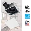 imageBroanNuTone Bathroom Exhaust Fan  Easy Retrofit Without Attic Access UltraQuiet 1 Sones 110 CFM ENERGY STAR Certified Made in USA Moisture amp Odor Control with EasyClean Grille80 CFM