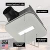 imageBroanNuTone Bathroom Exhaust Fan  Easy Retrofit Without Attic Access UltraQuiet 1 Sones 110 CFM ENERGY STAR Certified Made in USA Moisture amp Odor Control with EasyClean Grille80 CFM